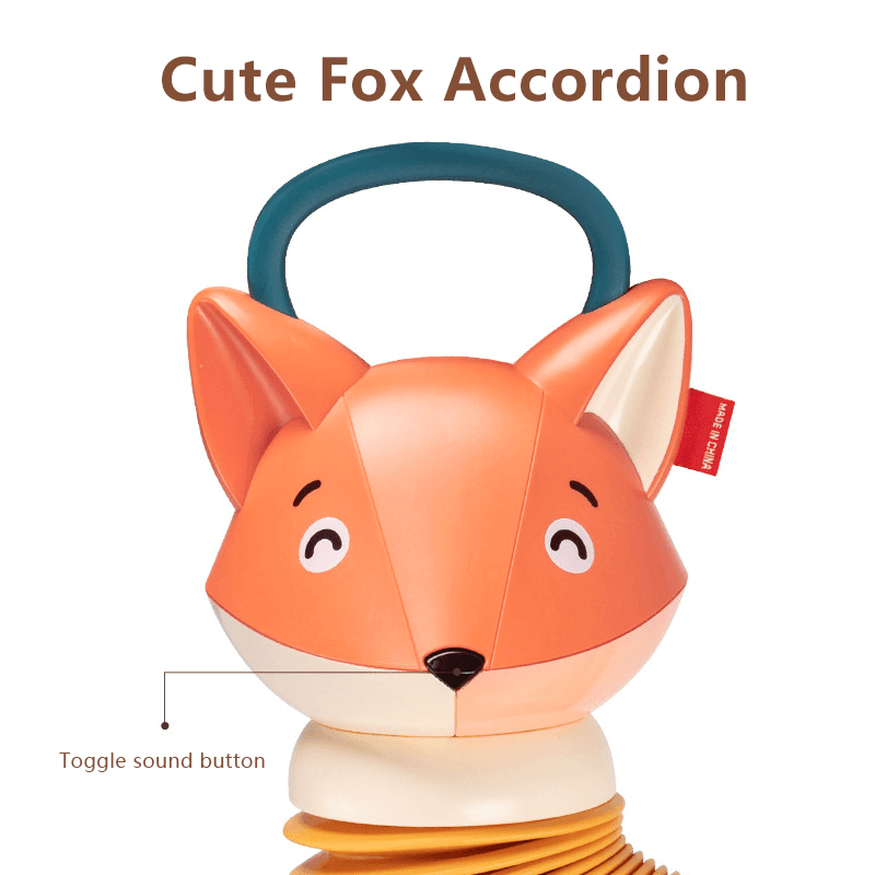 Fox Shaped Accordion Musical Toy for Kids