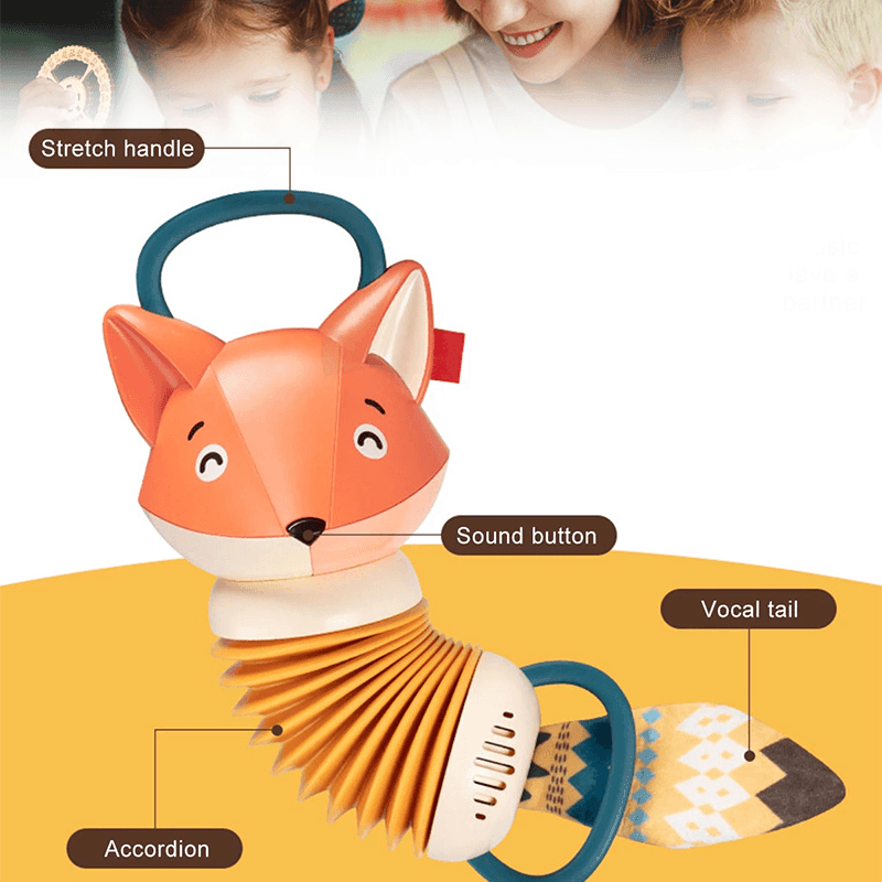 Fox Shaped Accordion Musical Toy for Kids